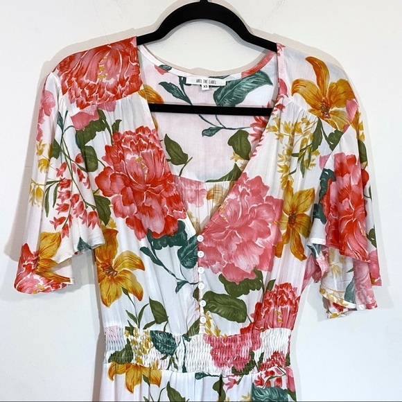 Abel the Label Floral Hi Low Midi Maxi Dress - Picture 2 of 4